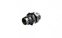 M8X1.0 Rear fastened m8x0.5 , A coding, 3Circuits, pin, Vertical(180°), Soldering