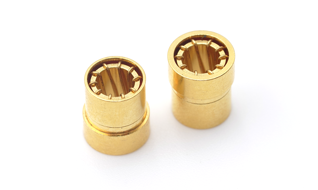 Wire spring socket, ∅3.5, Gold plated, 0.25μm