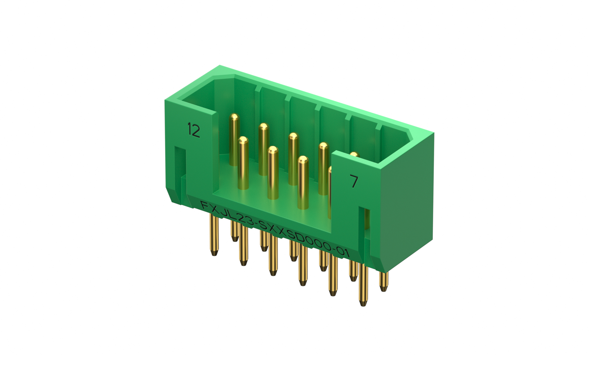 JL23, Socket, 18Circuits, 180°Vertical, Through Hole