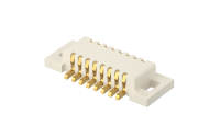 Board to Board Connector, 0.5mm, Male, 10Circuits, Vertical(180°), SMT, Without peg, H1.28, 