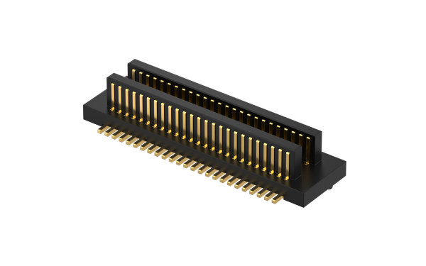 板对板连接器 0.5mm 立贴 18位 公座(有柱)(H2=2mm)