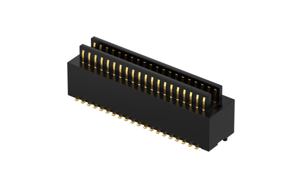 板对板连接器 0.8mm ,公座 ,14位 ,立贴(H2=4mm)