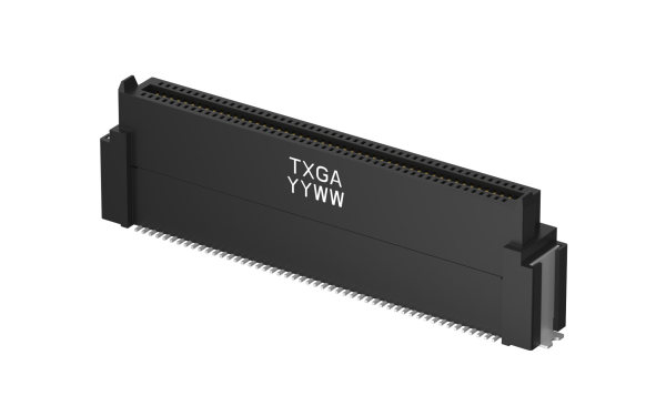 板对板连接器,0.8mm,母,100位,垂直(180度),表面贴装,有柱,H13.4