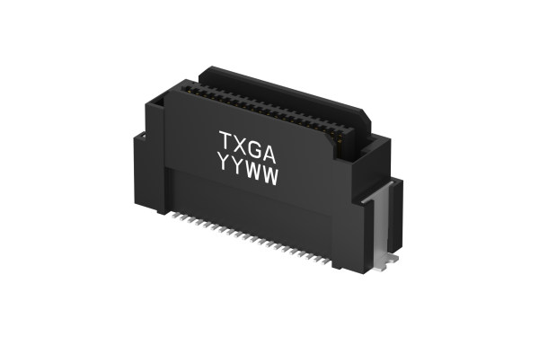 板对板连接器,0.8mm,公,40位,垂直(180度),表面贴装,有柱,H12