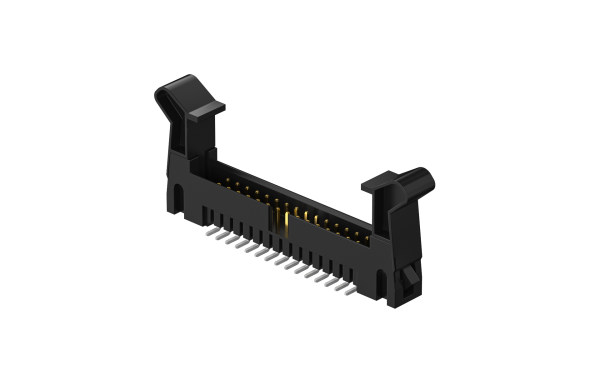 勾勾牛角,2mm,30位,垂直(180度),表面贴装,PA6T(长耳)