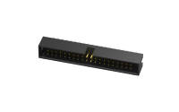 Box Header 2.54mm, 18Circuits, 90° Angle(DIP), Gold flash, PA9T
