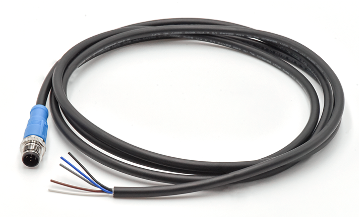 M12 CABLE STRAIGHT ENDED UNSHIELED, A-CODED, 5Circuits, PLUG, 0°, PUR, 2M