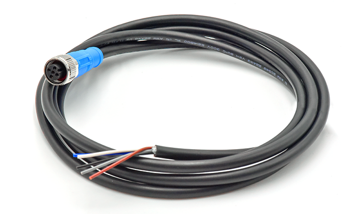 M12 CABLE STRAIGHT ENDED UNSHIELED, A-CODED, 5Circuits, PLUG, 0°, PUR, 2M