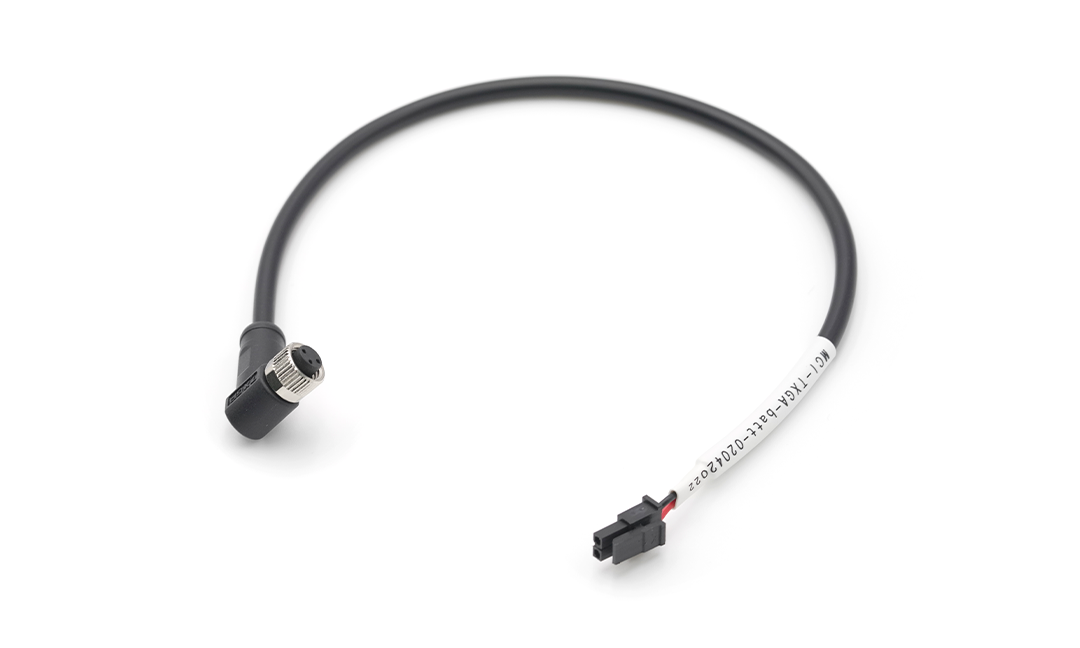 M8X1.0 Cable, A-Coded, 3Circuits, 0.3M, Without shield, to housing 30002