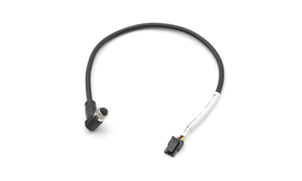 M8X1.0带线母插头 ,A 编码 ,4位 ,0.3米 ,不带屏蔽 ,转housing 30002