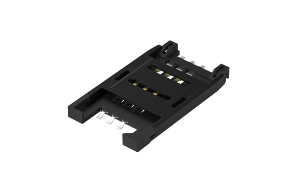 Mini SIM卡连接器 6触点(H2.5)(掀盖式)