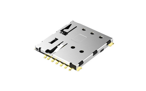 Nano SIM卡连接器 7触点(H1.37)(自弹式)
