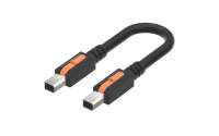 MINI I/O II D-Shape Straight plug double ended, cable length L=1M，rate 100MB