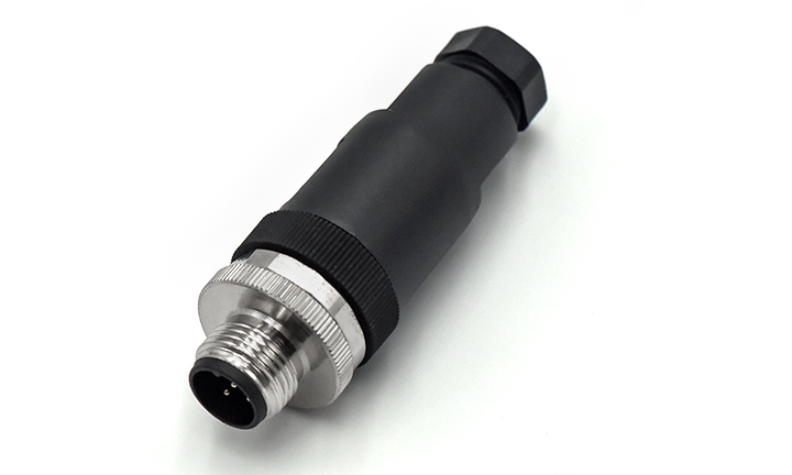 M12X1.0 MALE A CODE, ST UNSHIELDED SCREW, A-CODED, 5Circuits, PG9