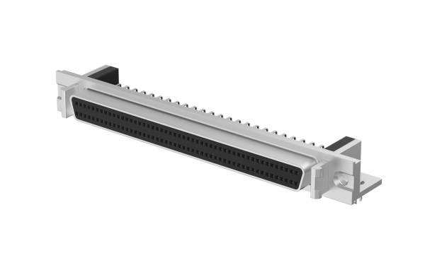 SCSI 连接器 100位 ,母座 ,90°插件 ,反脚