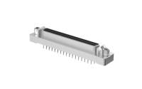 SCSI Connector, 68Circuits, Female, Vertical(180°), Through hole, Gold flash