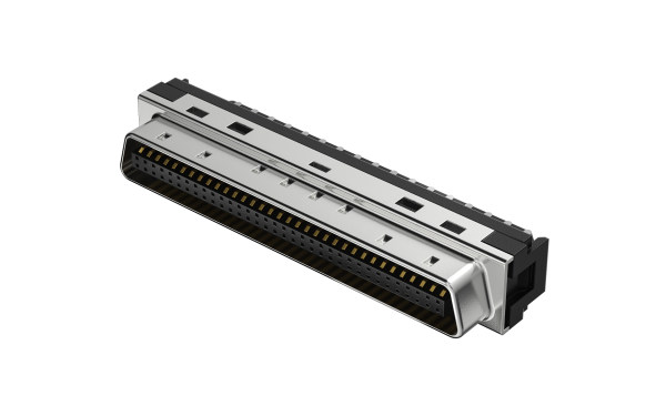 SCSI 连接器 68位 ,公座 ,焊线式 ,Gold flash