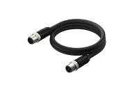 M12X1.0 B Coded 4pin, male straight double ended, cable length L=2m，unshielded