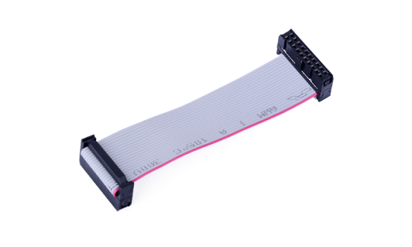 IDC 排线：间距2.54mm ，20PIN ，三件式，两端插头，长度350mm