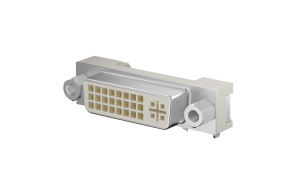 FDI2401-F0DB300W1K-C DVI Female (24+5)Pin DIP 90° White