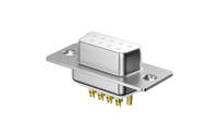 Machined pin D-SUB Female 9Circuits, Gold flash
