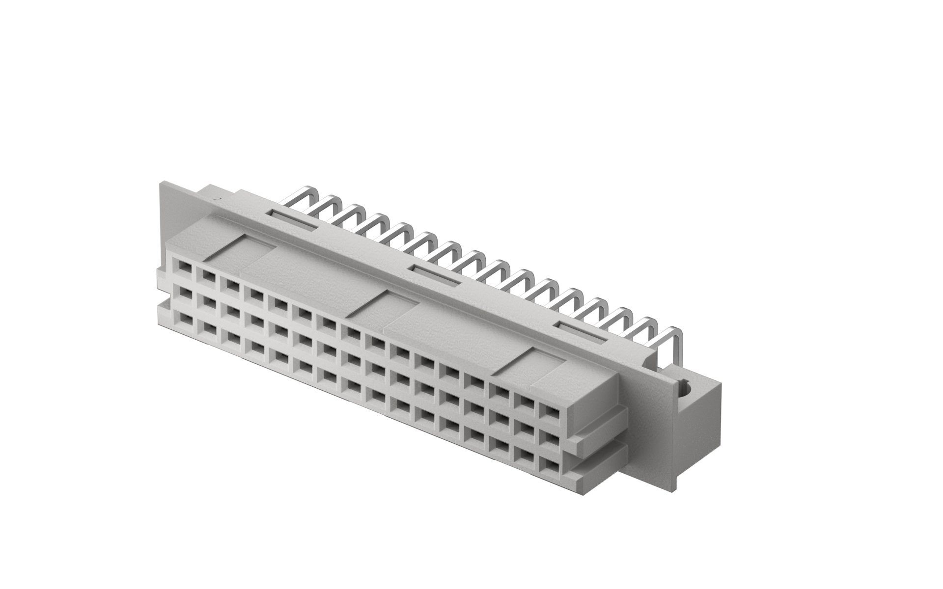 Eurocard Connector,2.54mm,Female,3 rows,48Circuits,Right angle(90°),Through hole