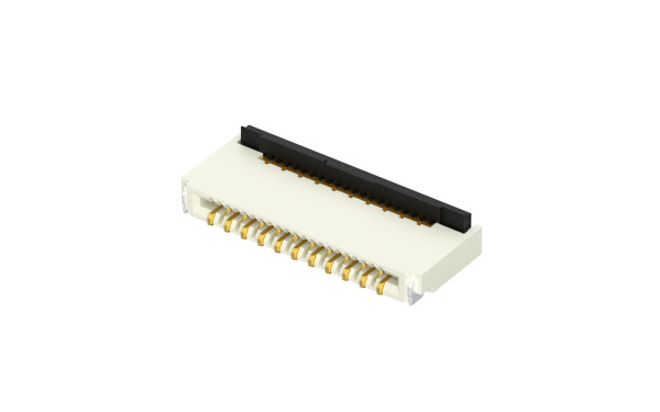 FPC/FFC连接器 0.3mm 卧贴双触点 51位(1mm)(后锁)(金)