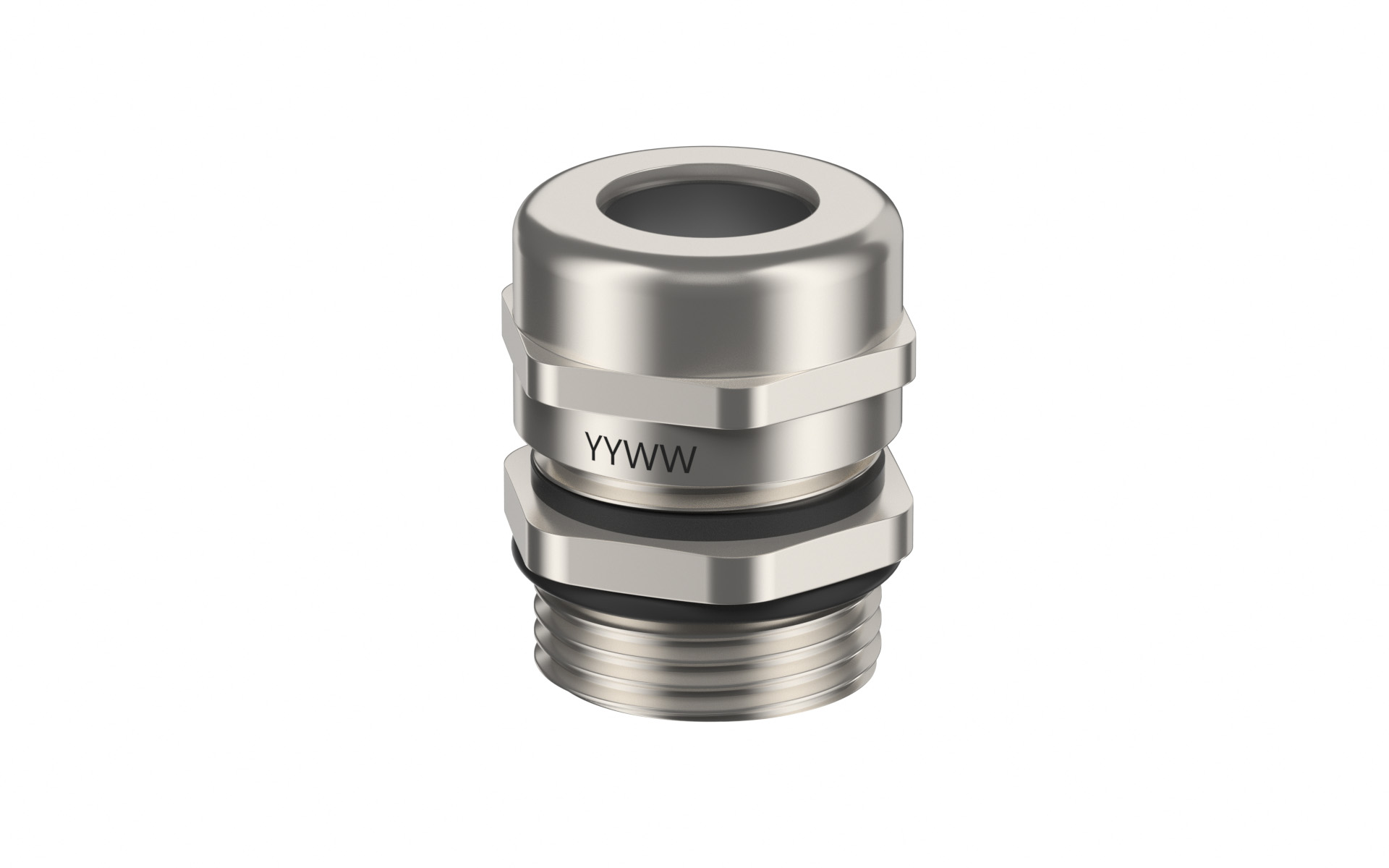 Cable gland, M20, Copper alloy, Nickel plated, IP68, ∅6-12mm