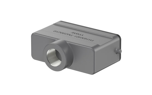 重载连接器, H16A上壳, 顶部出线, M20,铝合金, 灰色, IP65