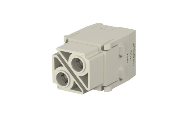 重载连接器, H2MK插芯, 母, 2位, 100A, 镀银, 螺钉固定