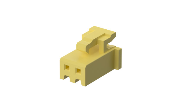 线端插头胶壳 2.5mm 2位（带扣）黄色