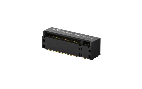 M.2, 0.5mm, 母, 67位, 直角(90度), 表面贴装, 黑色, M Key, H6.7mm