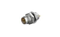 Rear fastened M8X0.5 male Socket circle , A-Coded , 3Circuits , solder