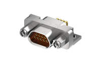 Micro-D connector, 9Circuits, Female, Right angle(90°), Through hole, Natural (J30J-9ZKWP7-J)