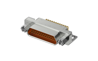 Micro-D connector, 25Circuits, Female, Right angle(90°), Through hole, Red (J30J-25ZKWP7-J)