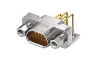 Micro-D connector, 9Circuits, Female, Right angle(90°), Through hole, Natural(J30J-9ZKWP2)