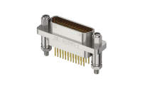 Micro-D connector, 25Circuits, Female, Vertical(180°), Through hole, Natural (J30J-25ZKNP5-J)