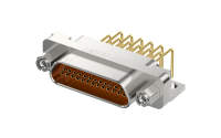 Micro-D connector, 25Circuits, Female, Right angle(90°), Through hole, Natural (J30J-25ZKWP7)
