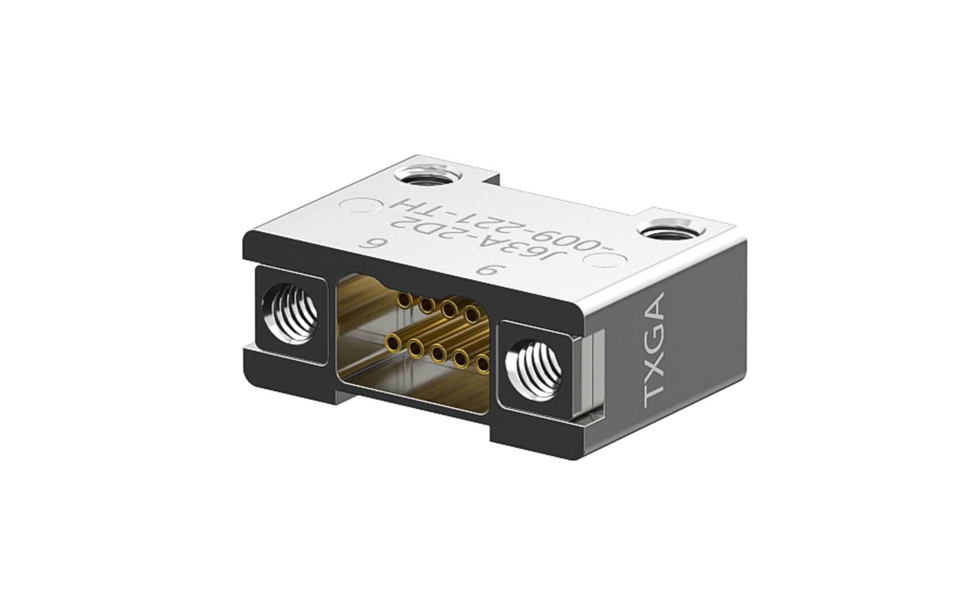 Nano-D connector, 9Circuits, Female, Right angle(90°), SMT, Black (J63A-2D2-009-221-TH)