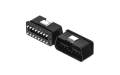 OBD connector, 180°, MALE Plug, 16Circuits, Housing Black, Terminal Tin Plated，solder type