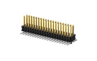 Pin Header, 0.8mm, Dual row, 80Circuits, Vertical(180°), SMT, Gold flash, PA6T