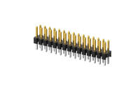 Pin Header 2.00mm, Double row, 44Circuits, 180° Vertical(DIP), 1μ", PA6T