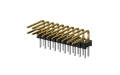 Pin Header 2.54mm, Double row, 20Circuits, 90° Angle(DIP), 1μ", PA6T