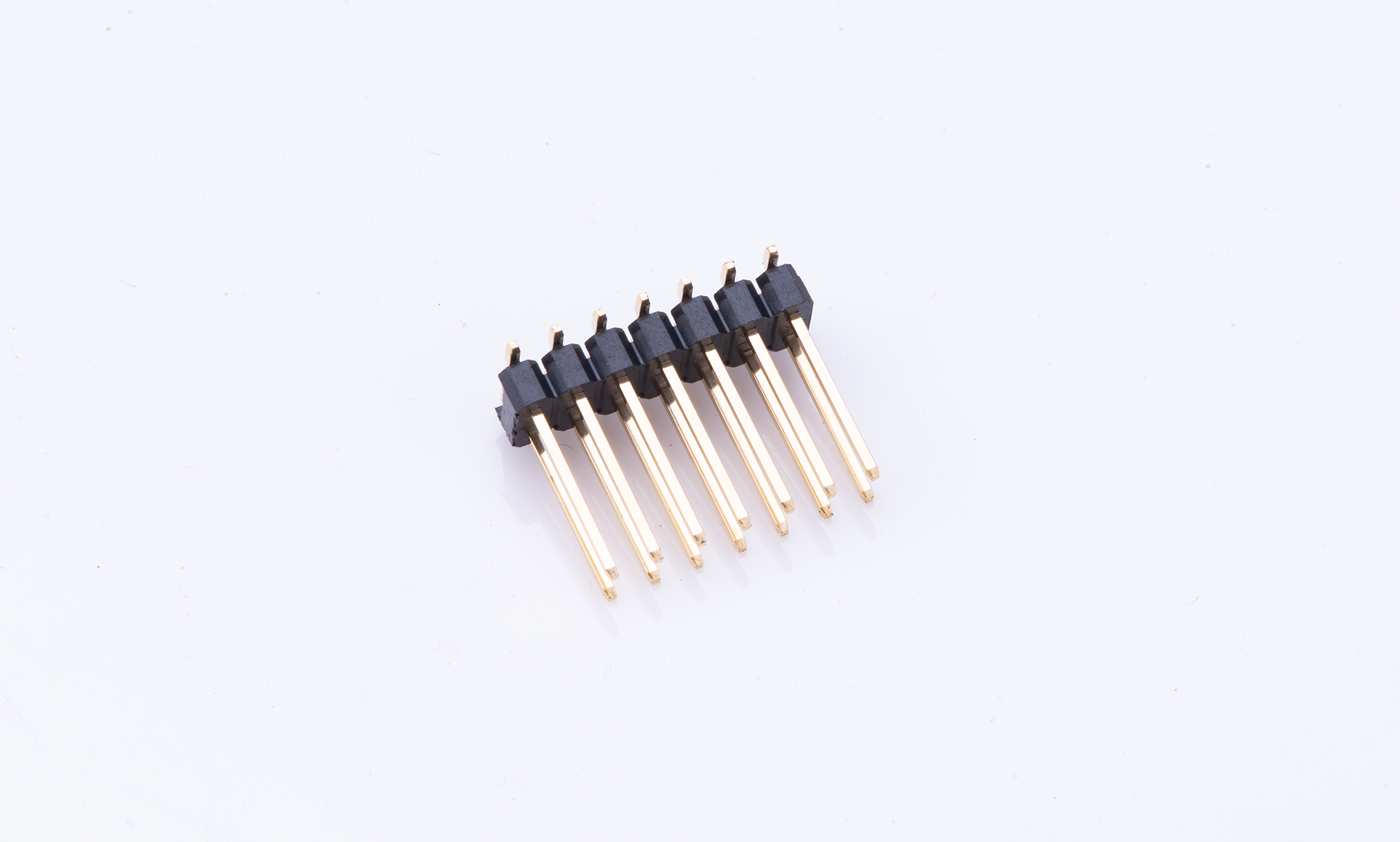 Pin Header 2.54mm 180°Vertical Double row 14Circuits(SMT)(1μ'')