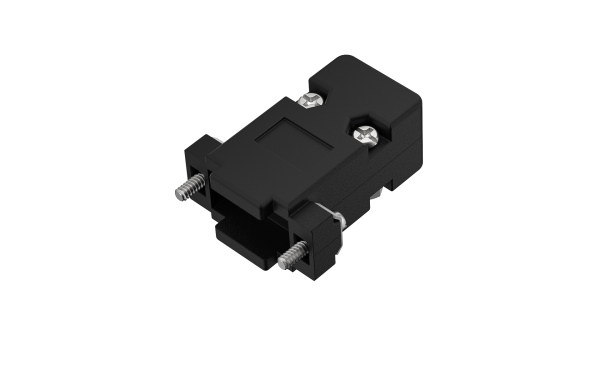 D-SUB 快速装配塑壳 黑色 附螺丝, 适用9位和HD15位