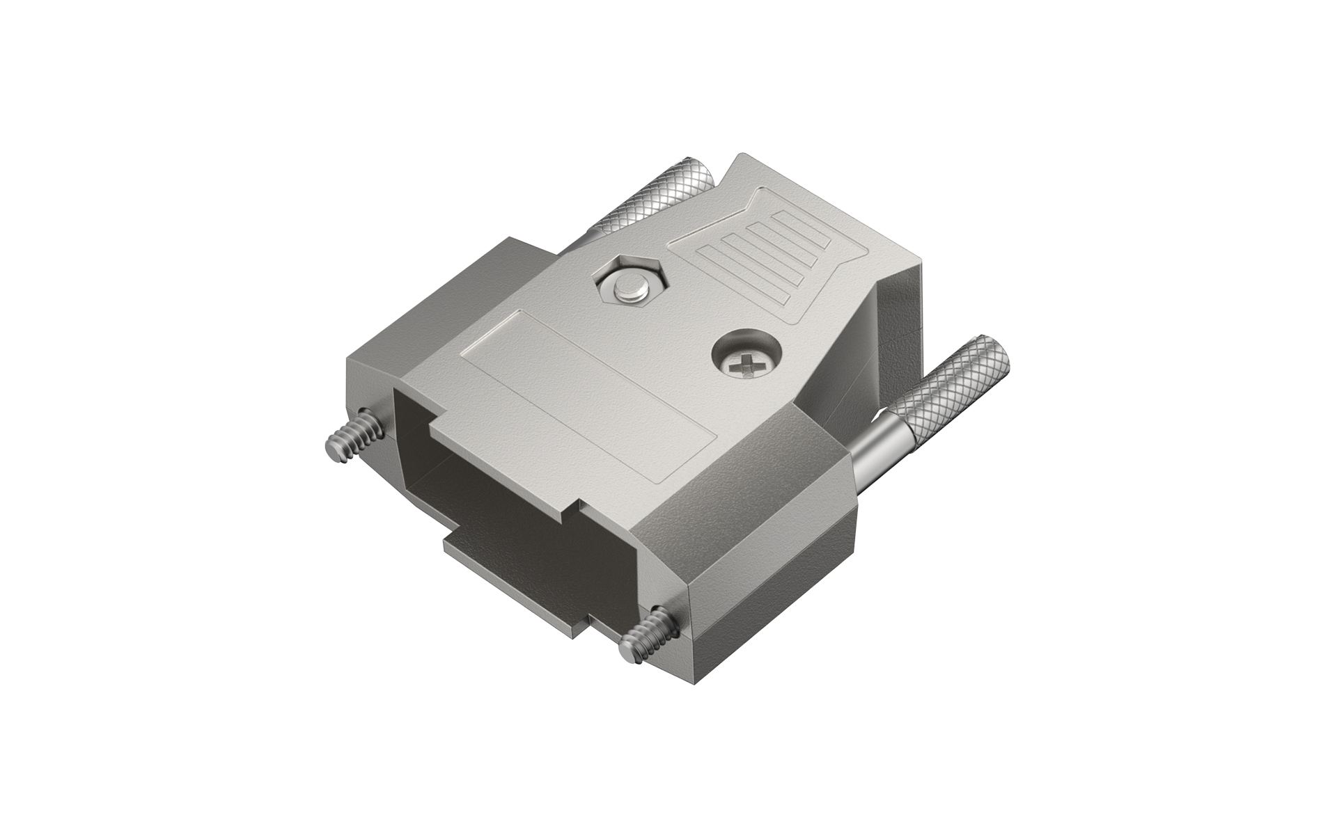 D-SUB hood, Metal, Applies to 15 circuits and HD26 circuits (With SR)