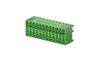 Terminal block, 3.5mm, Socket, 10Circuits, Right angle(90°), Through hole, Green