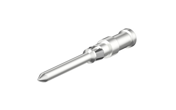 冷压接插针, 10A, 接线范围 0.5mm²(20 AWG), 公, 镀银