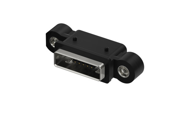 Micro USB AB型 卧贴 5触点 母座(防水)