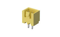 Wafer 2.5mm 180°Vertical 2Circuits (DIP) Yellow